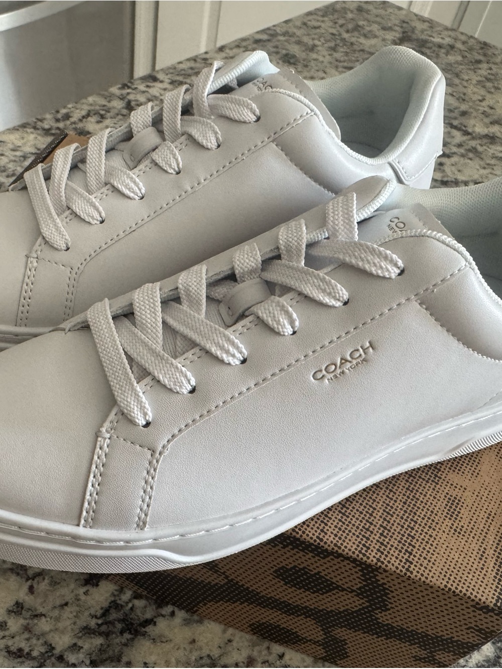 Coach White Men's  High Line Sneakers - 9